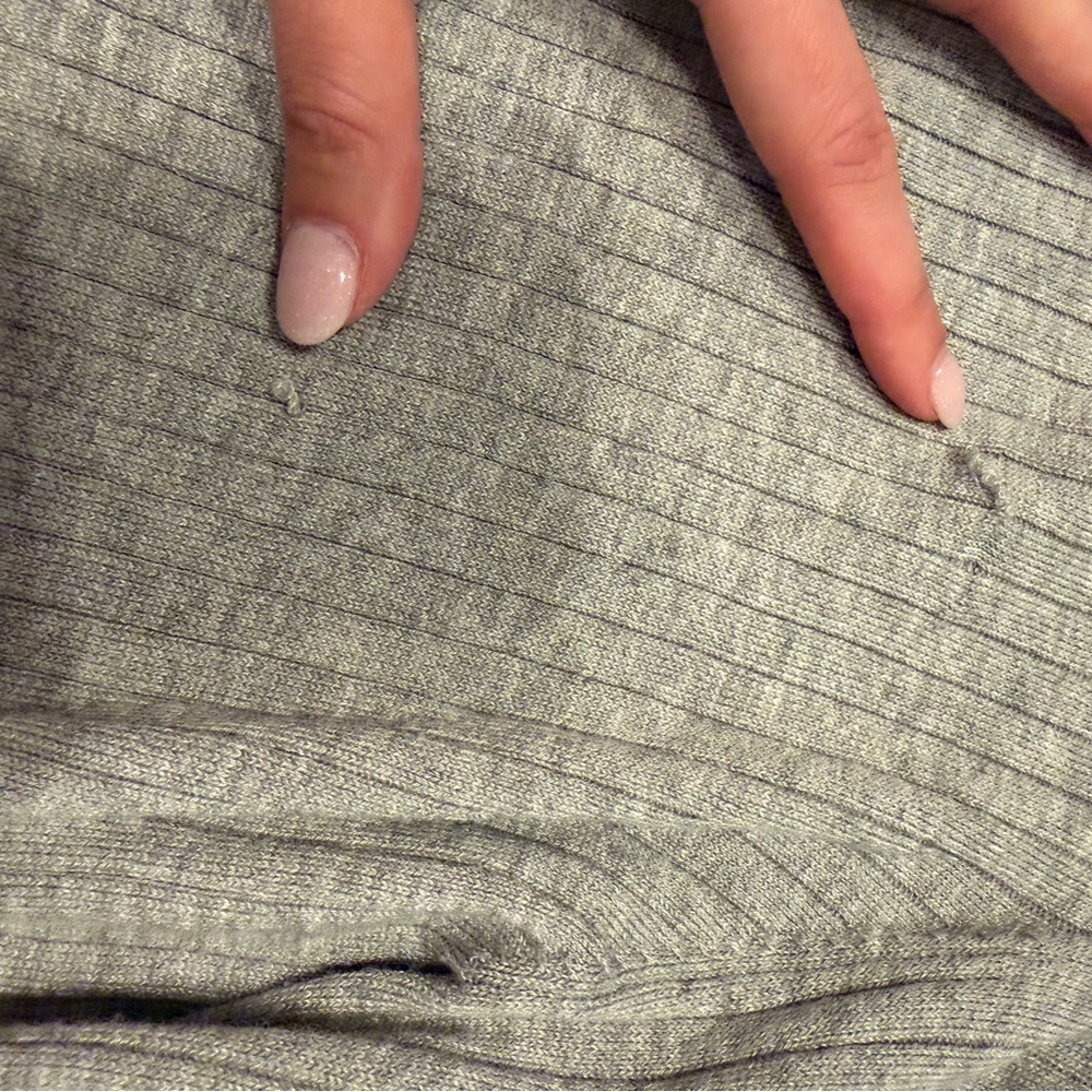 Primark Gray Ribbed Cardigan - Picture 5 of 6